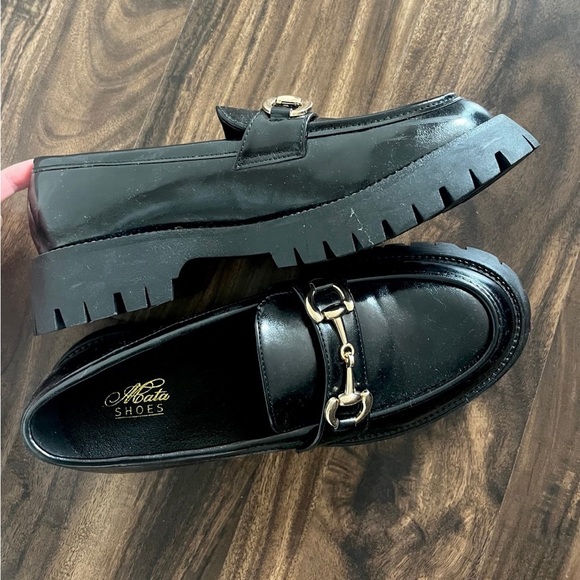 Black Chunky Loafers - Picture 3 of 3